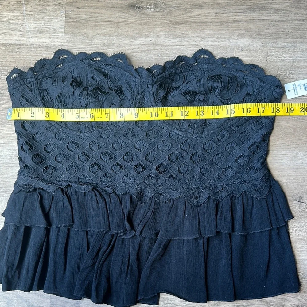 Justify Black Lace Strapless Top size XL - Picture 6 of 8